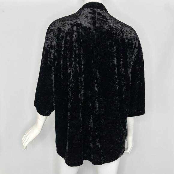 {Collective Concepts} Crushed Velvet Hillie Kimono - Picture 5 of 8